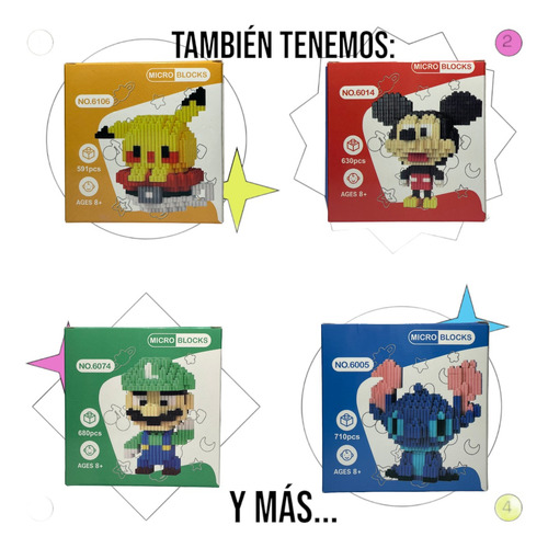 Micro Blocks Legos Figuras Coleccionables Para Construir