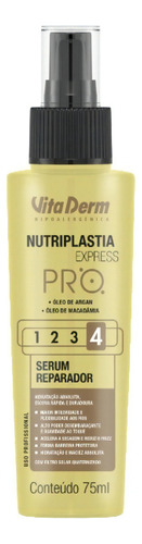 Vita Derm Serum Reparador Óleo De Argan Nutriplastia 75ml