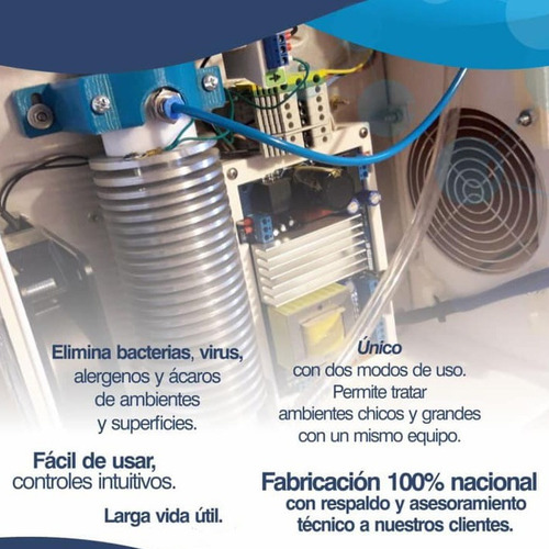 Ozonizador Generador De Ozono Desinfectante Purifica Aire A1
