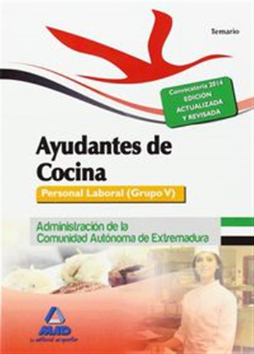 Ayudante Cocina Personal Laboral Grupo Iv Temario Extremad -