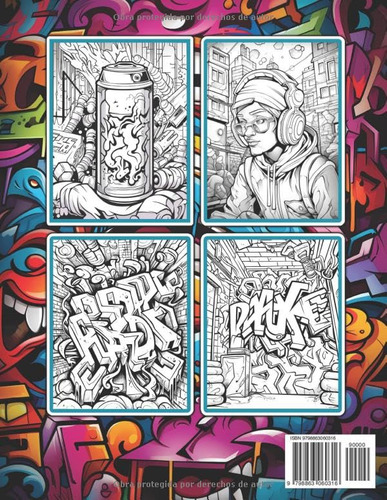 Graffiti Libro De Colorear: 50 Ilustraciones Y Dibujos Profe