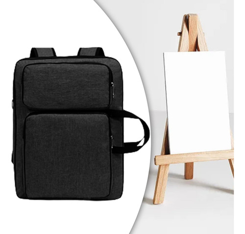 Art Portfolio Bag Artist Drawing Board Gran Capacidad Negro