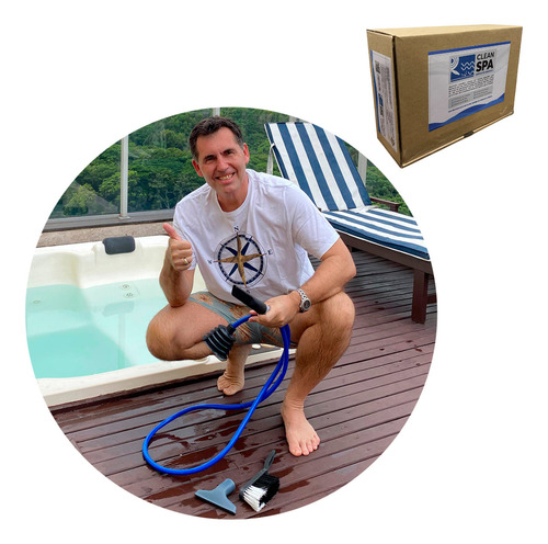Limpador Aspiração S/ Bomba Hidromassagem Ofuro Jacuzzi Spa