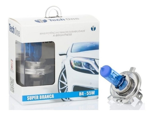 Par De Lampadas Super Branca 8500k H4 Farol Celta Todos