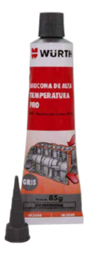 Wurth Silicona Alta Temperatura Pro Gris 85g Original