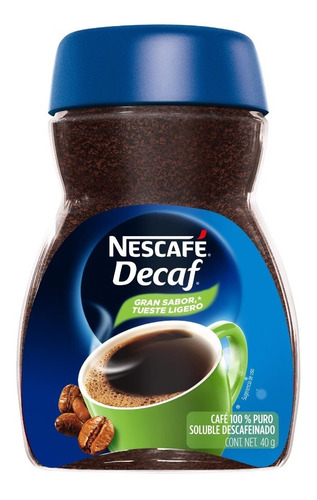 Café Nescafé Decaf Sin Cafeína 40 Gr