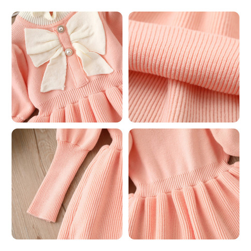 A Vestido De Punto For Niñas Vestido Suéter For Niños