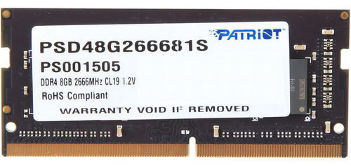 Memoria RAM Signature  8GB 1 Patriot PSD48G266681S