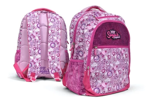 Mochilas Escolares Carrito Carro 15 18 Pulgadas Niñas Nenas Color Rosa  Gatocornio