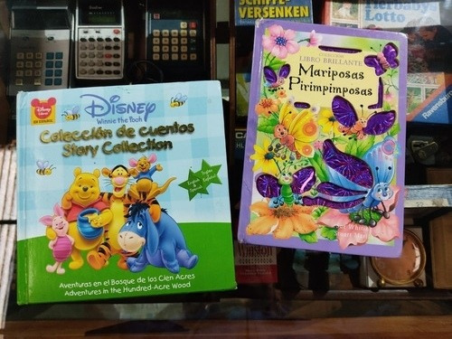Lote X 2  Libros Niños Mariposas Winnie Pooh Disney 