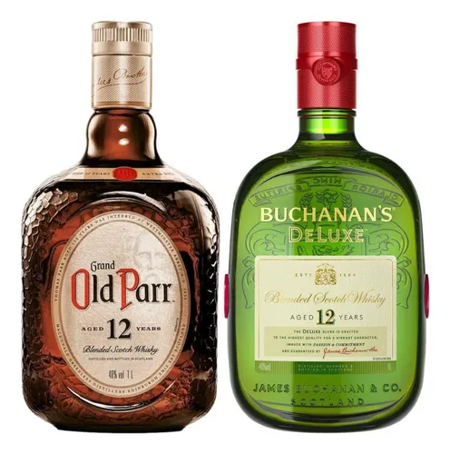 Whisky Grand Old Parr 1l + Buchanan's Deluxe 1l