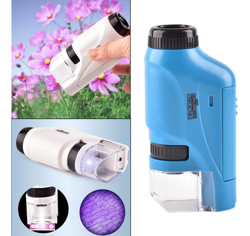 2x Microscopio De Mano Portátil Para Niños Principiante 2x Microscopio De Mano Portátil Para Niños Principiante