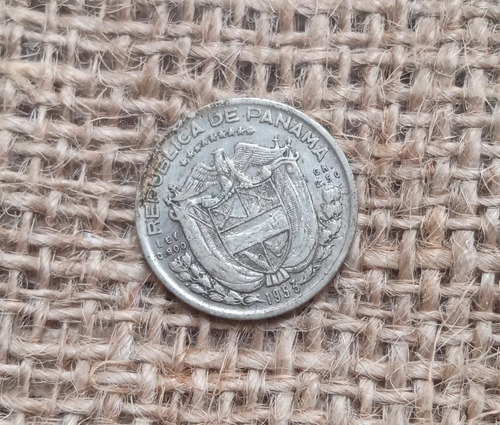 Moneda Panama 1953 , Un Decimo De Balboa , Plata (Usado)