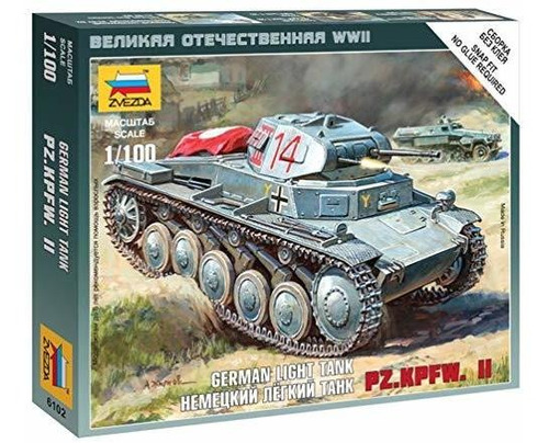 Maqueta Panzer Ii (snap Kit) 1/100