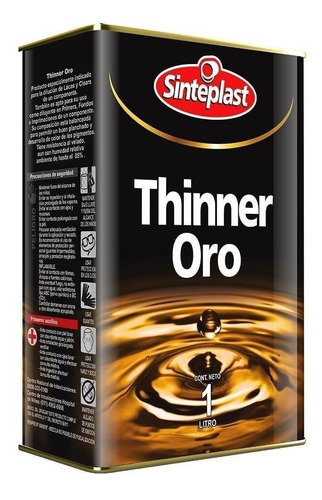 Thinner Sello De Oro Sinteplast 1lt - Imagen Pinturerías - 