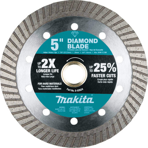 Makita E- 24 Hoja Diamante 5  Turbo Material Duro