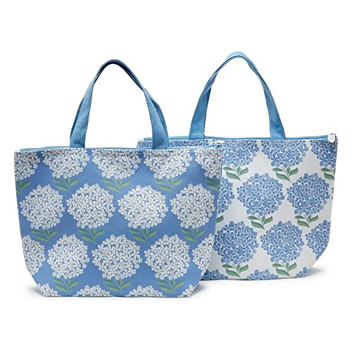 2's Company Hydrangea Thermal Lunch Tote Bag Assorted Q2sgb