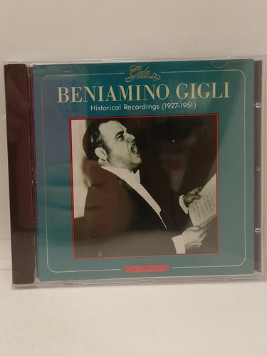 Beniamino Gigli Historical Recording 27/51 Cd Nuevo 