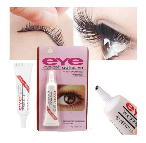 Cola P/cílios Eye Adhesive A Prova D´água - A Cor Cor Preto