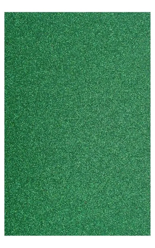 Goma Eva Glitter 40x60cm X 2mm Verde 10 Unidades Hand