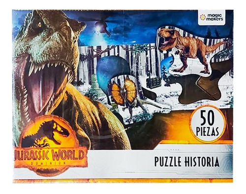 Rompecabezas Jurassic World 50 Piezas Para Armar En Familia