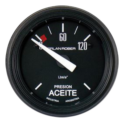 Manómetro Aceite Eléctrico Negro 52mm Orlan Rober 616 H 120