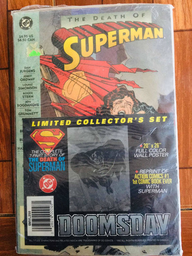 Comic La Muerte De Superman Con La Número 1 De Superman 1992
