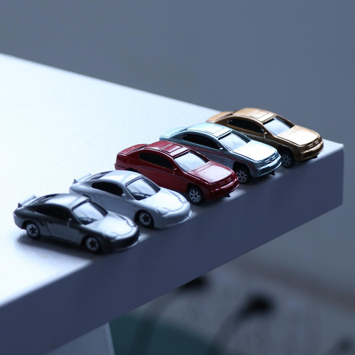 100 Piezas Ho Escala Modelo De Coche 1:87 Edificio Tren