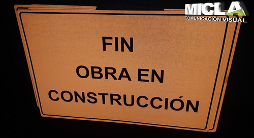 Carteles Viales, Chapa, Reflectivo, Obra Construcción, Señal