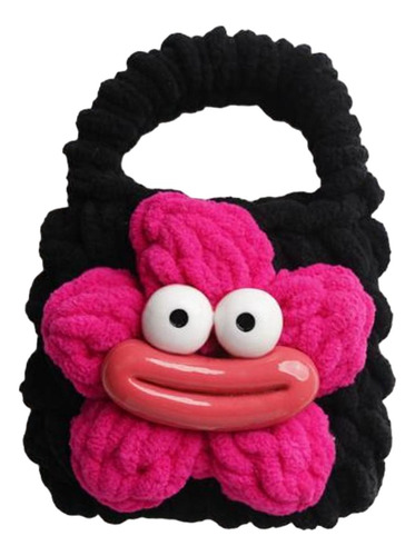 4 Funda Para Auriculares, Hecha A Mano, De Punto, Minibolso