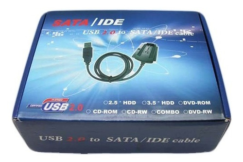 Convertidor Disco Duro Sata/ide 2.5 3.5 A Usb Incluye Fuente