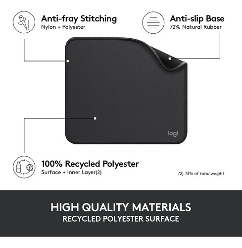 Logitech Mouse Pad-serie De Estudio, Alfombra De Mouse De Co