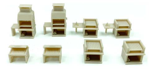 Set X8 Parrillas Miniatura Ho 1/87 Maquetas Ferromodelismo
