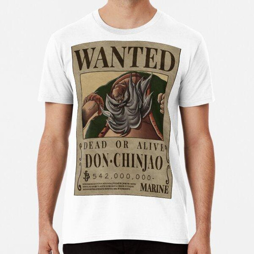 Remera Don Chinjao Wanted Poster Bounty One Piece Algodon Pr