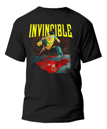 Playera Super Héroe Invencible Estilo Cómic Moderno