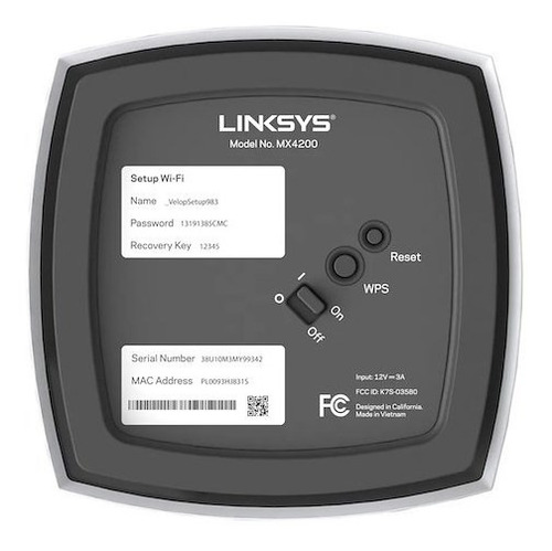 Imagen 3 de 7 de Router Velop Mesh Linksys Mx8400 Wifi 6 Ax4200 X2 Triband