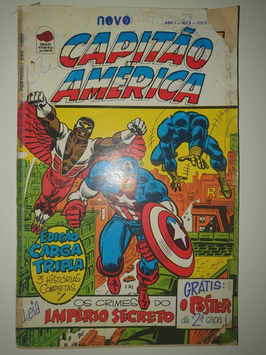 Raro Gibi Capitão América N° 8 Editora Bloch 1975