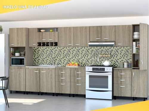 Imagen 8 de 10 de Mueble Módulo Aéreo Puerta Derecha Casa Lista Útil Cocina