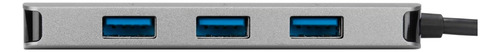 Hub Targus Usb-c A 4 Puertos Usb-a Aluminio Ach226