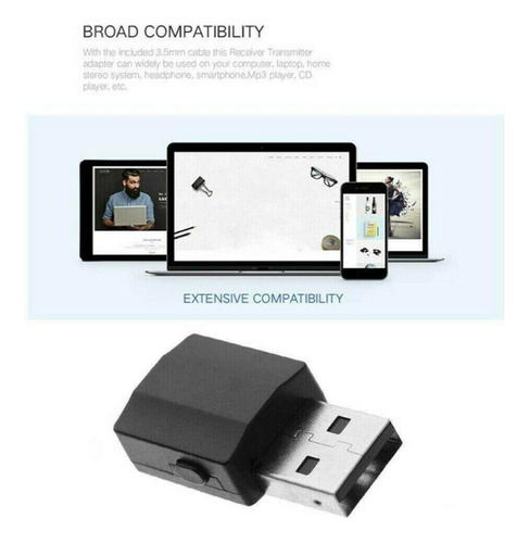 Convertidor 2 En 1 Bluetooth V5.0 Inalámbrico 10m Para