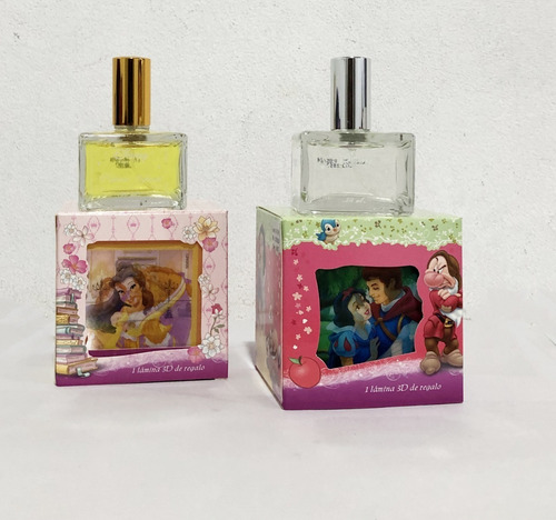 Imagen 5 de 7 de Perfume Disney Princesa Bella Y Bestia En Caja 3d.