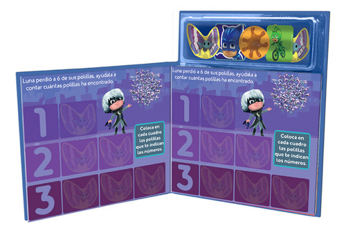 Mini Libro Magnético Pj Masks / Pd., De La Panadería. Editorial Novelty Ediciones Infantil, Tapa Blanda, Edición 01 En Español, 2010
