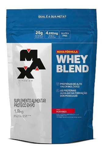 Whey Blend Concentrado 1,8 Kg - Max Titanium