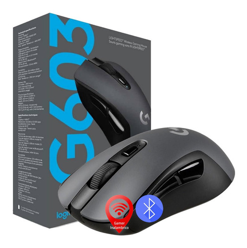 Mouse Logitech G603 Inalambrico Lightspeed Bt Usb 12000 Dpi