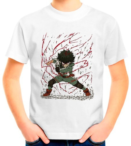 Camiseta Infantil Camisa Anime Academia Boku No Hero