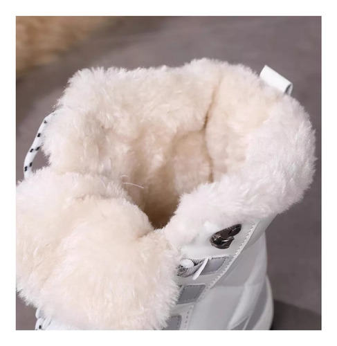 Botín Térmico Impermeable Forrado Con Chiporro Mujer - Nieve
