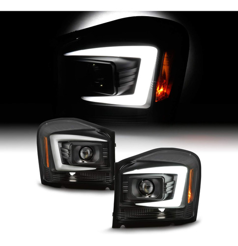 Adapta Dodge Durango Led C-tube Proyector Faro Negro Par