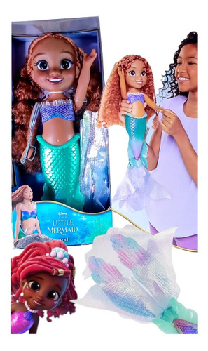 Muñeca Disney La Sirenita Ariel Liveaction Toddler Jakks2023