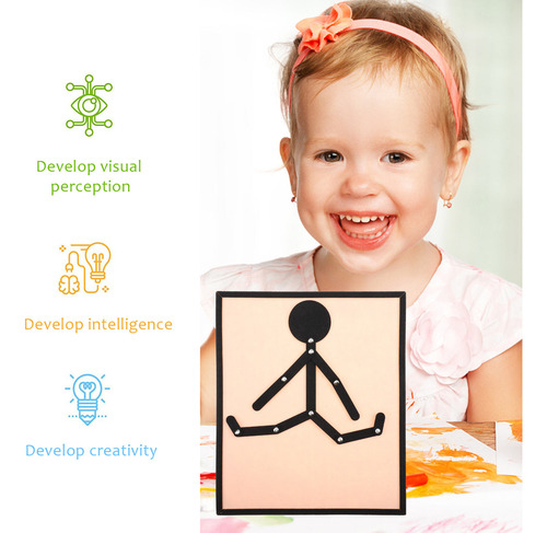 1 Juego De Figuras Móviles De Tela Para Niños Y Niños, Juego