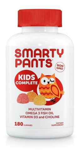 Multivitam Goma Smarty Pants Kids Omega-3 D3 Choline 180uds